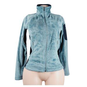 Columbia Women's Blue Black Interchange Titanium Thermal Fleece Jacket Size S